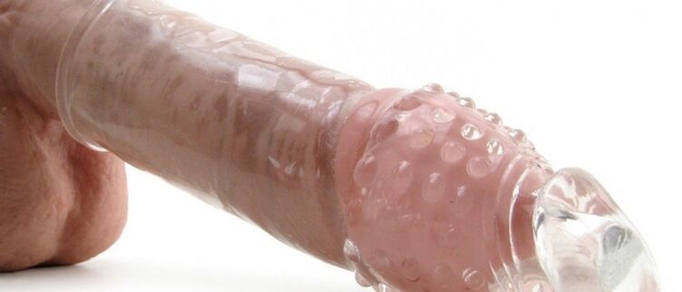 Silicone nozzle for penis enlargement